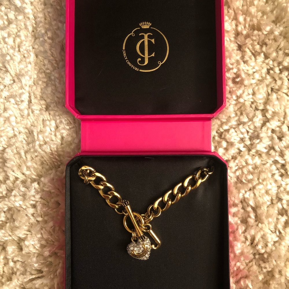 Juicy Couture Gold Pave Starter Necklace